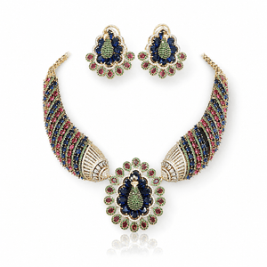 Peacock Necklace 10349 - KRISHNA'S SWETA JEWELLERY