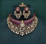 Peacock Plume Bride Set 09170 - KRISHNA'S SWETA JEWELLERY