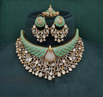 Peacock Plume Bride Set 09170 - KRISHNA'S SWETA JEWELLERY