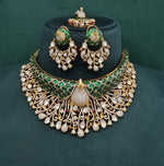 Peacock Plume Bride Set 09170 - KRISHNA'S SWETA JEWELLERY