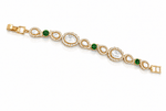 Polki Bracelet 09597 - KRISHNA'S SWETA JEWELLERY