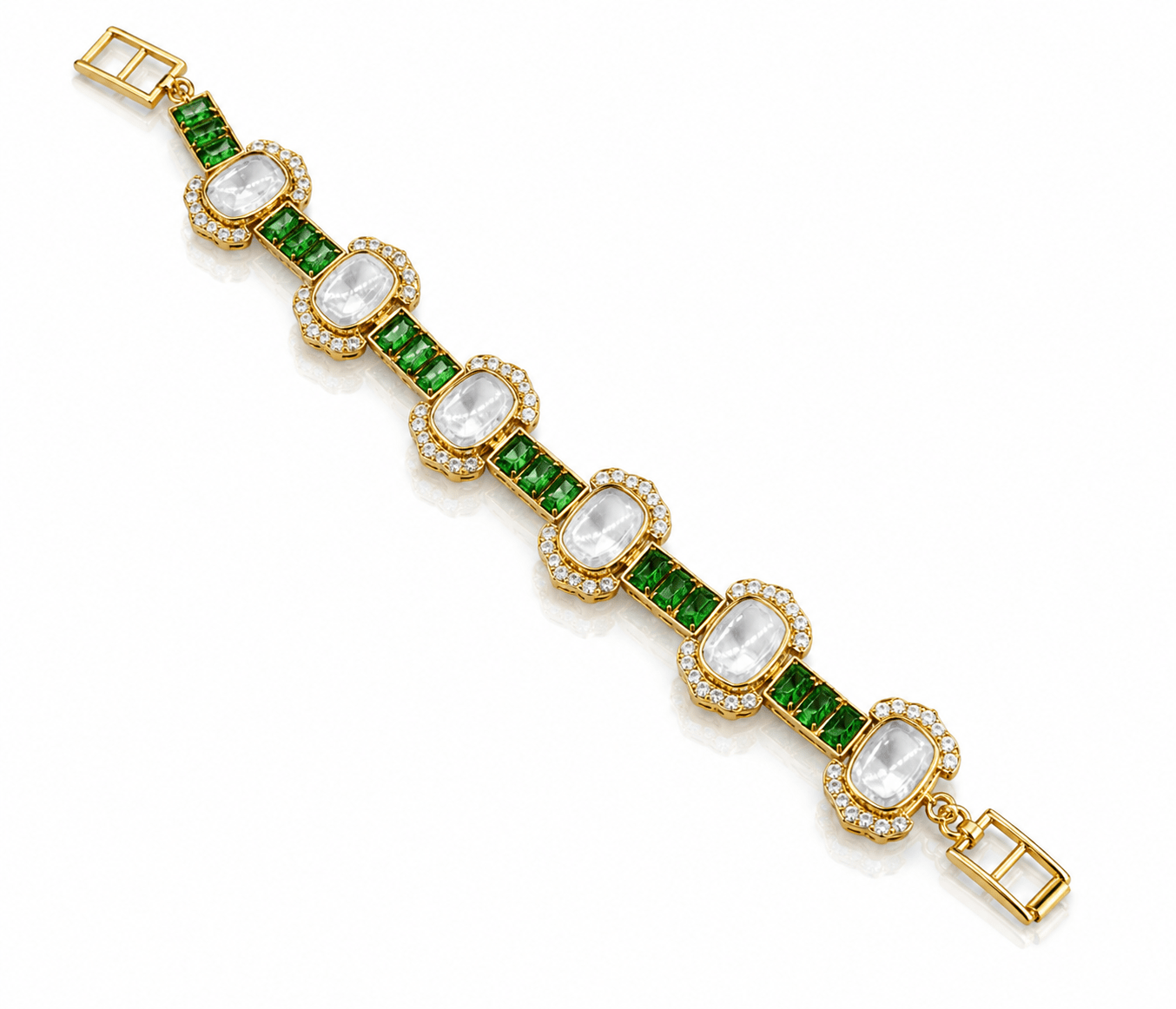 Polki Bracelet 09598 - KRISHNA'S SWETA JEWELLERY