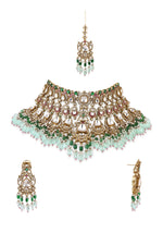 Polki Kundan Bride Set 09600 - Krishna's Sweta Jewellery