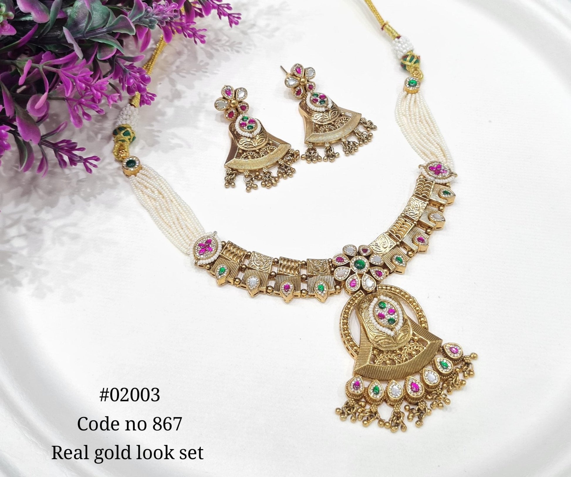 Pp Necklace 02003 - KRISHNA'S SWETA JEWELLERY