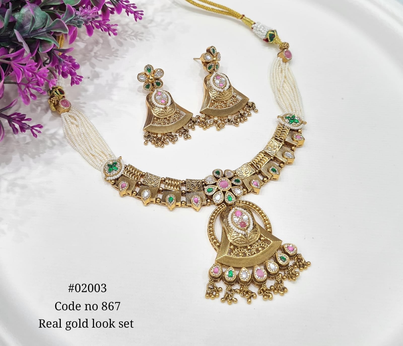 Pp Necklace 02003 - KRISHNA'S SWETA JEWELLERY