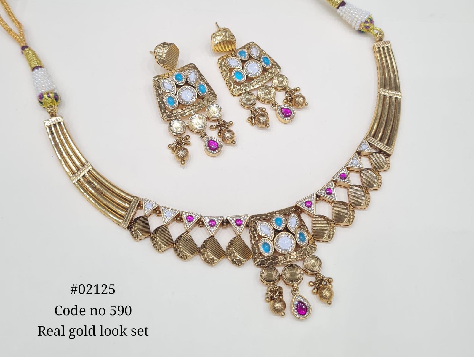 Pp Necklace 02125 - KRISHNA'S SWETA JEWELLERY