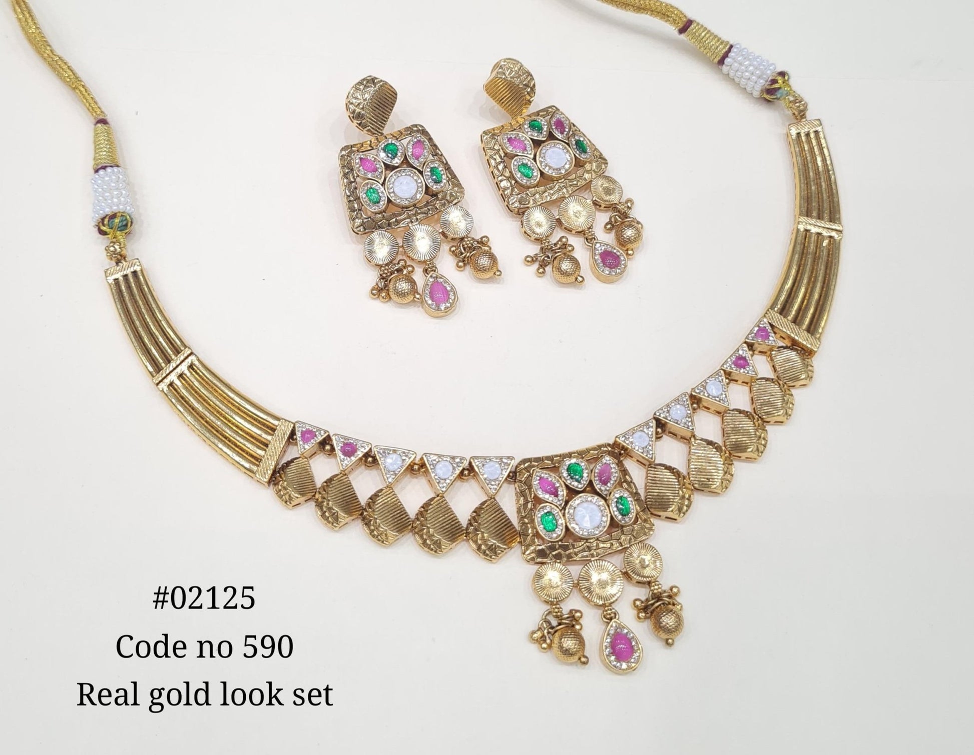 Pp Necklace 02125 - KRISHNA'S SWETA JEWELLERY