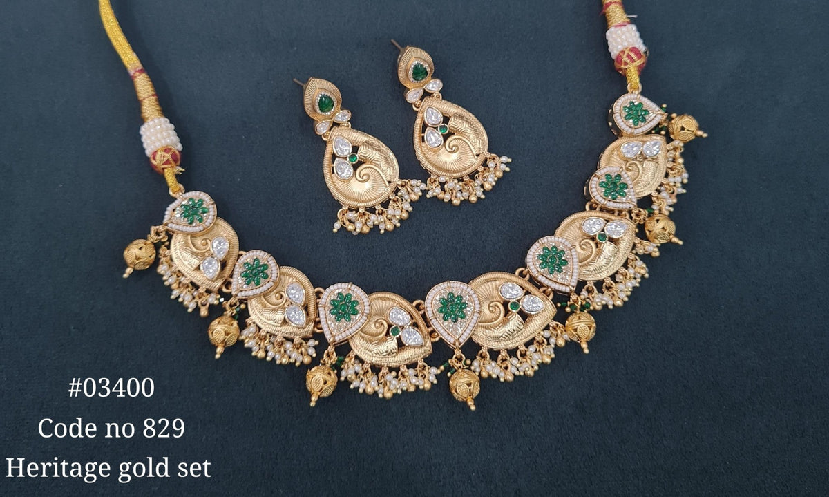 PP necklace 03400 - KRISHNA'S SWETA JEWELLERY