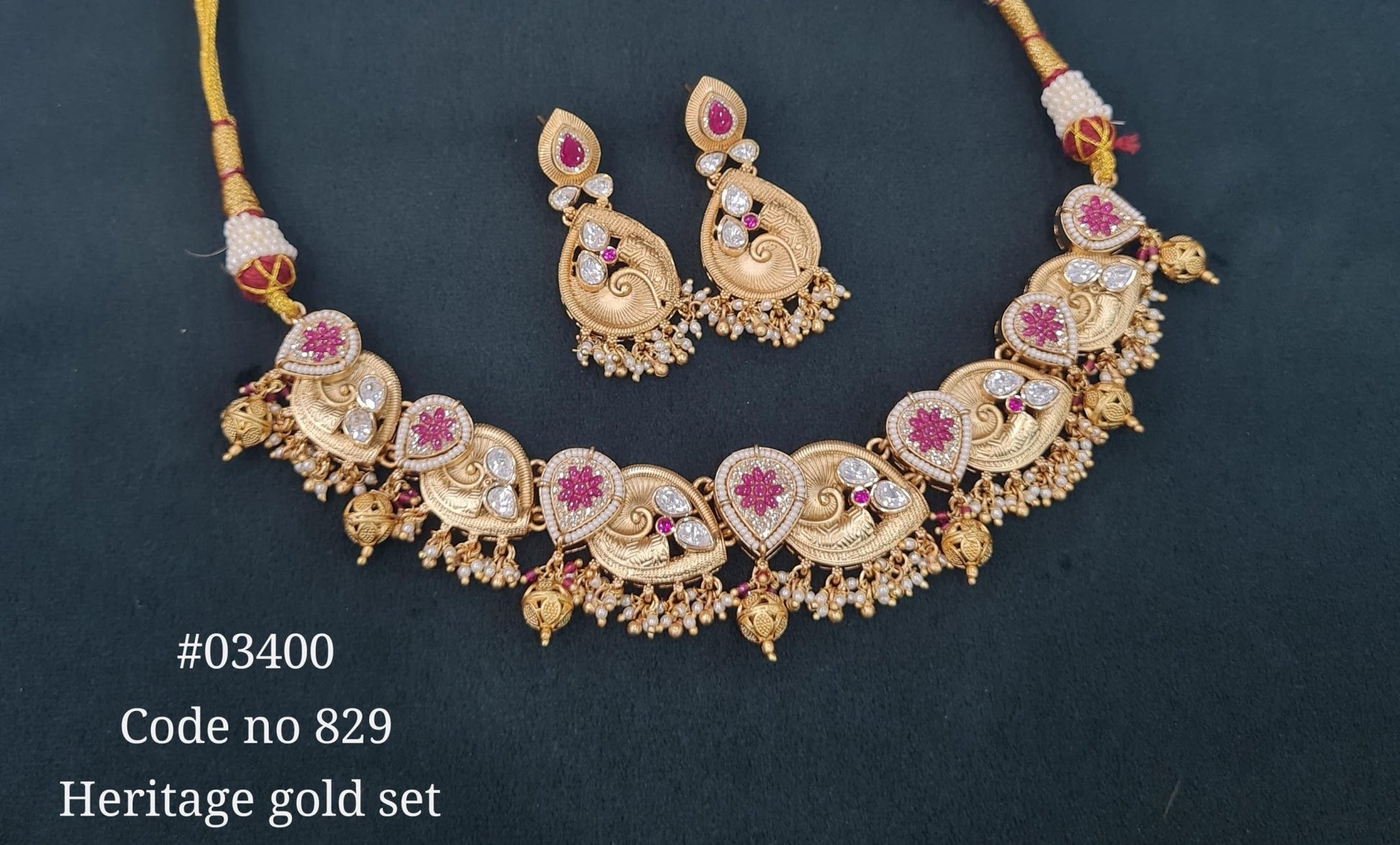 PP necklace 03400 - KRISHNA'S SWETA JEWELLERY