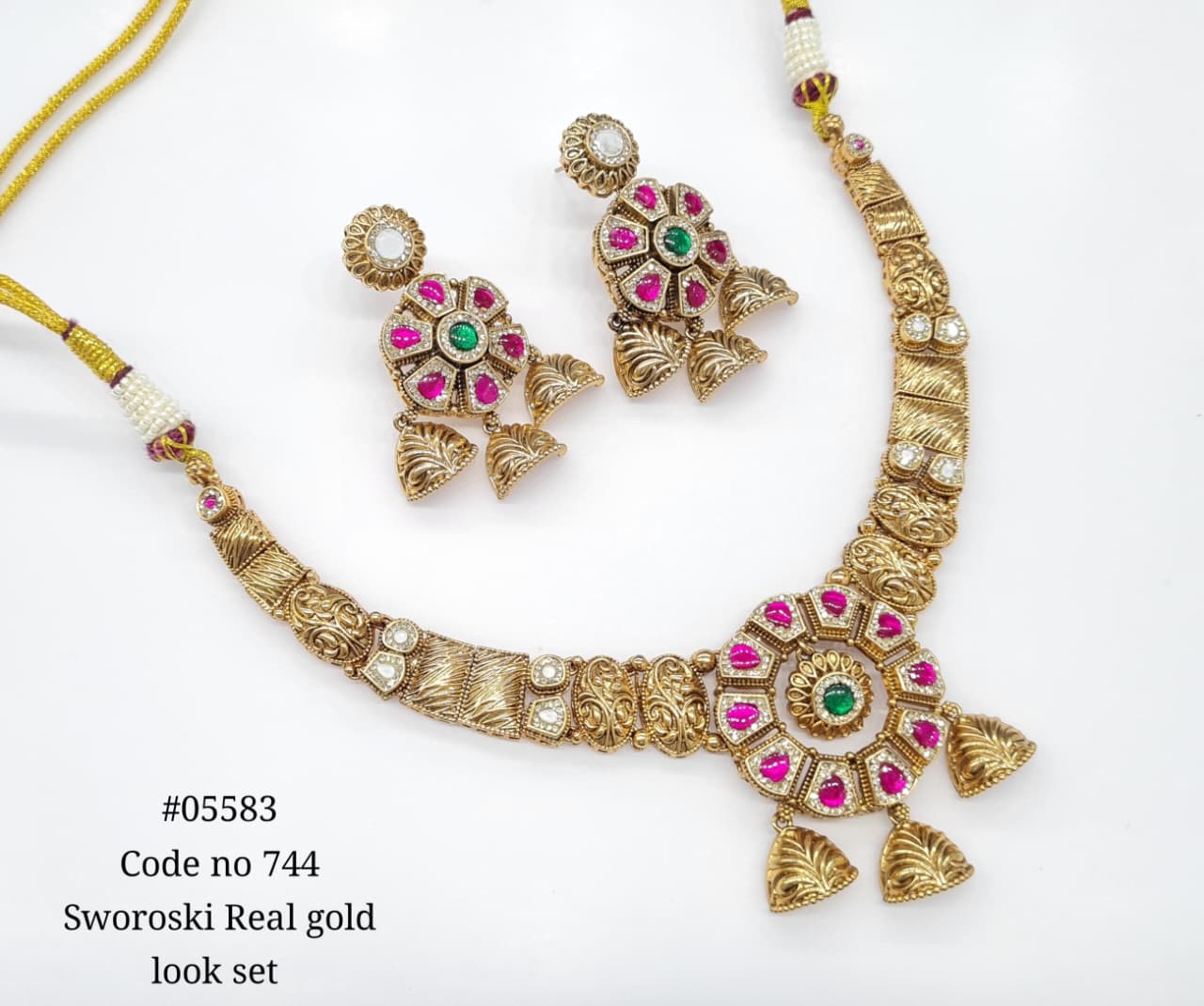 Pp Necklace 05583 - KRISHNA'S SWETA JEWELLERY