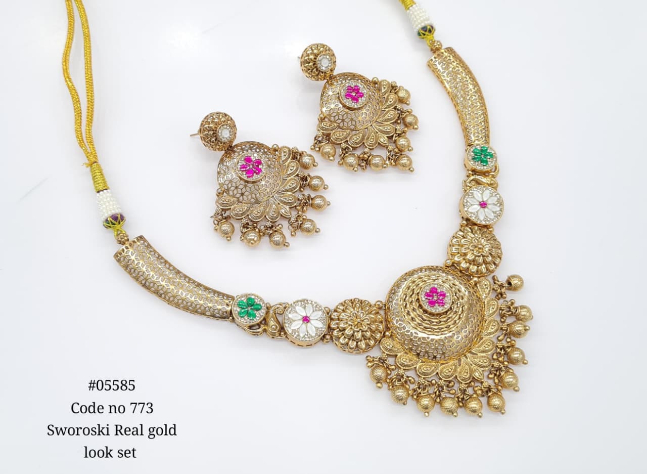 Pp Necklace 05585 - KRISHNA'S SWETA JEWELLERY