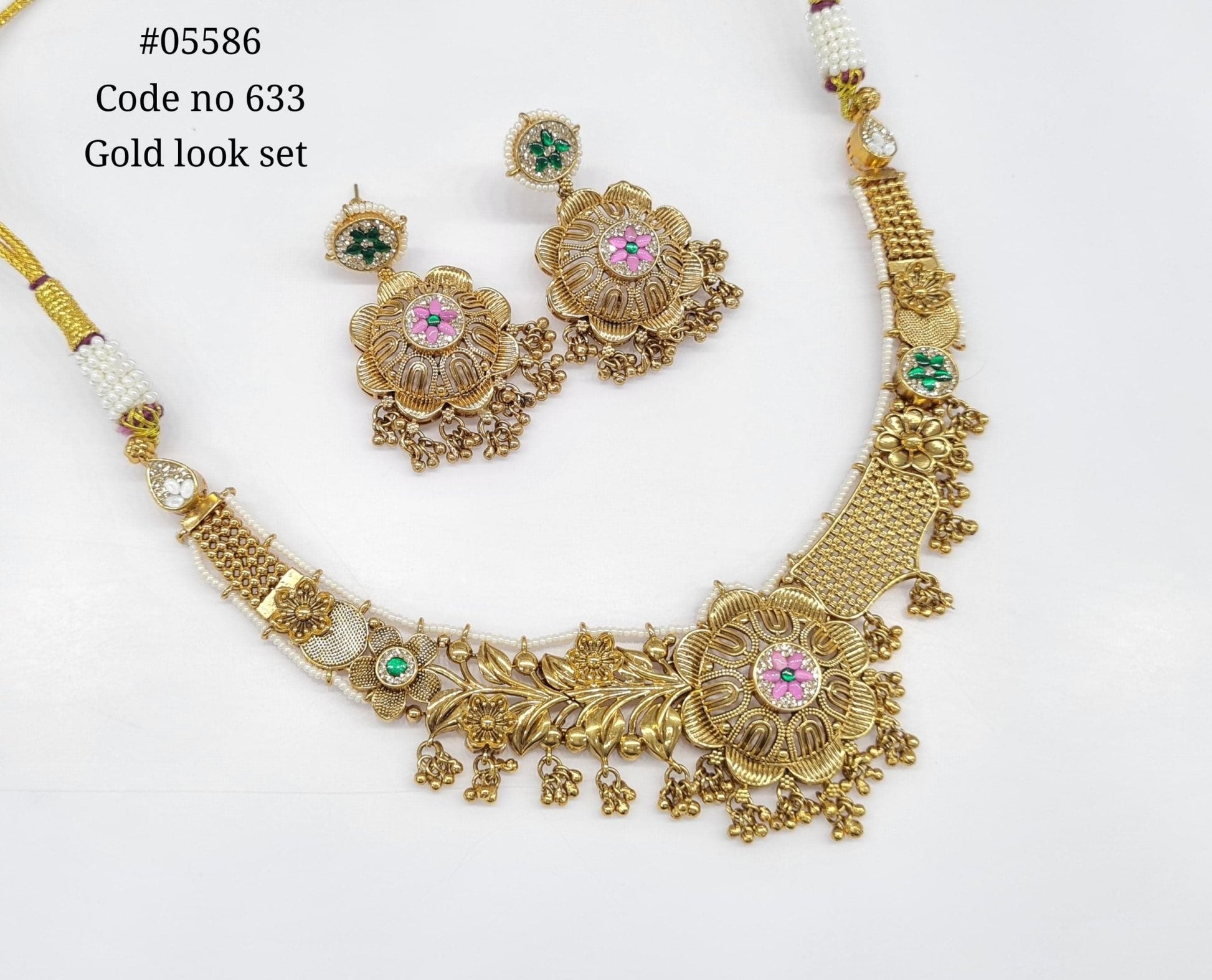 Pp Necklace 05586 - KRISHNA'S SWETA JEWELLERY
