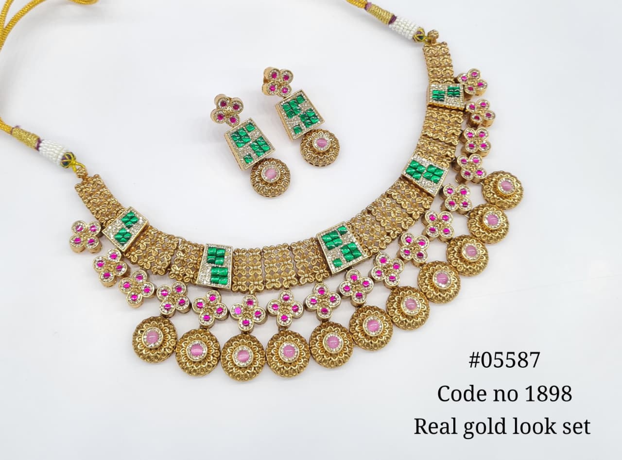 Pp Necklace 05587 - KRISHNA'S SWETA JEWELLERY