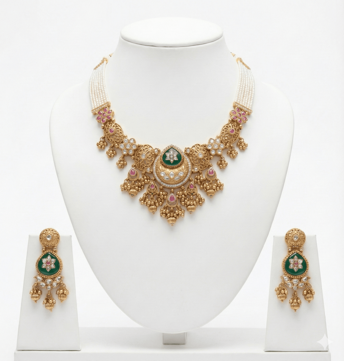 Pp Necklace 06216 - KRISHNA'S SWETA JEWELLERY