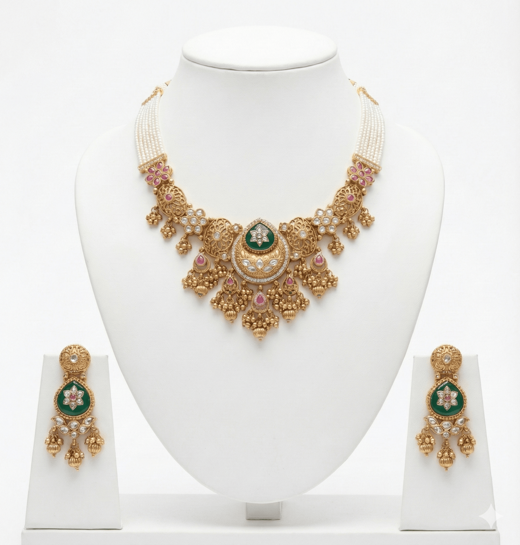 Pp Necklace 06216 - KRISHNA'S SWETA JEWELLERY