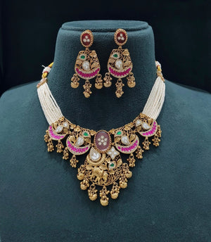 Pp Necklace 06217 - KRISHNA'S SWETA JEWELLERY