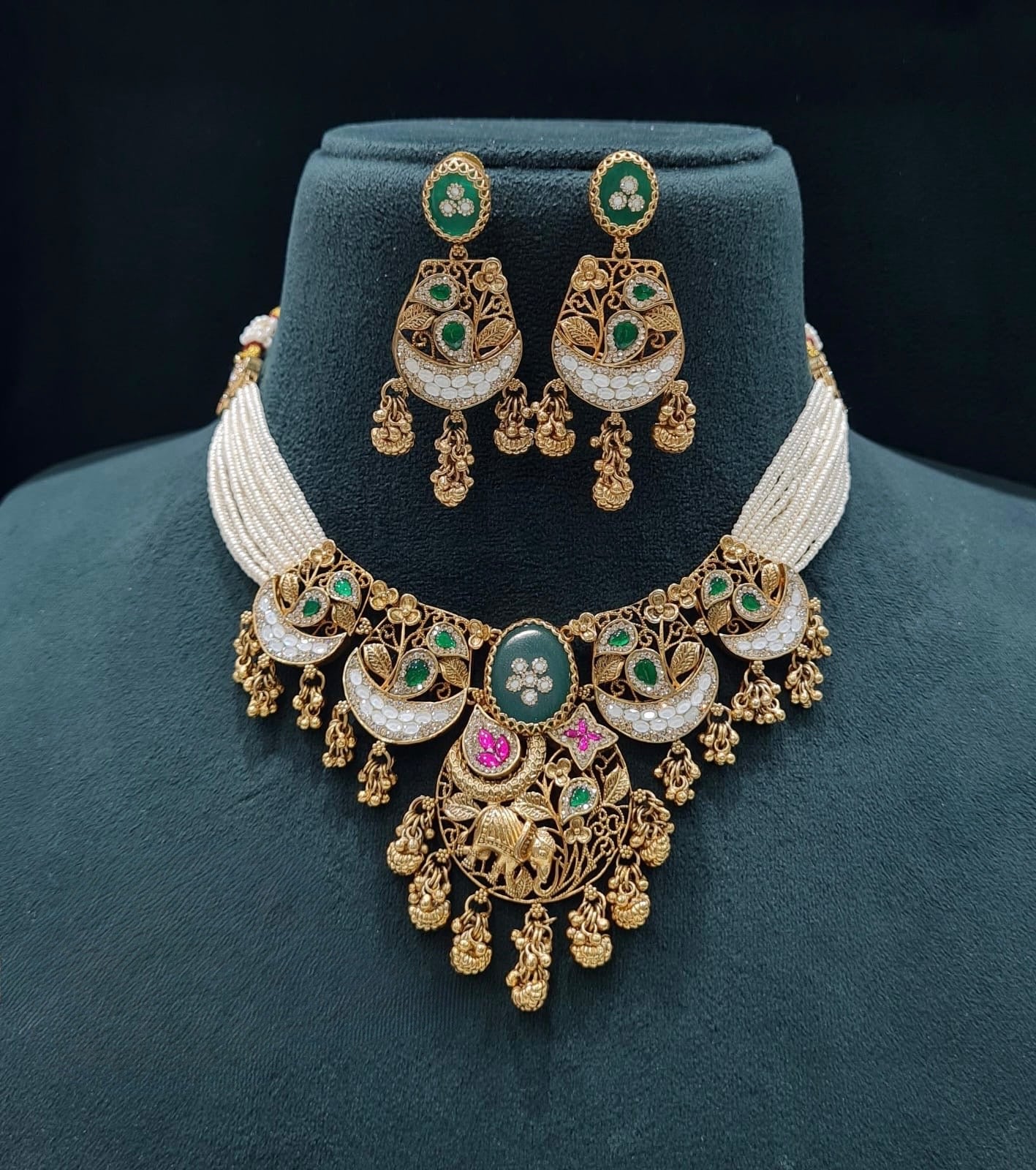 Pp Necklace 06217 - KRISHNA'S SWETA JEWELLERY