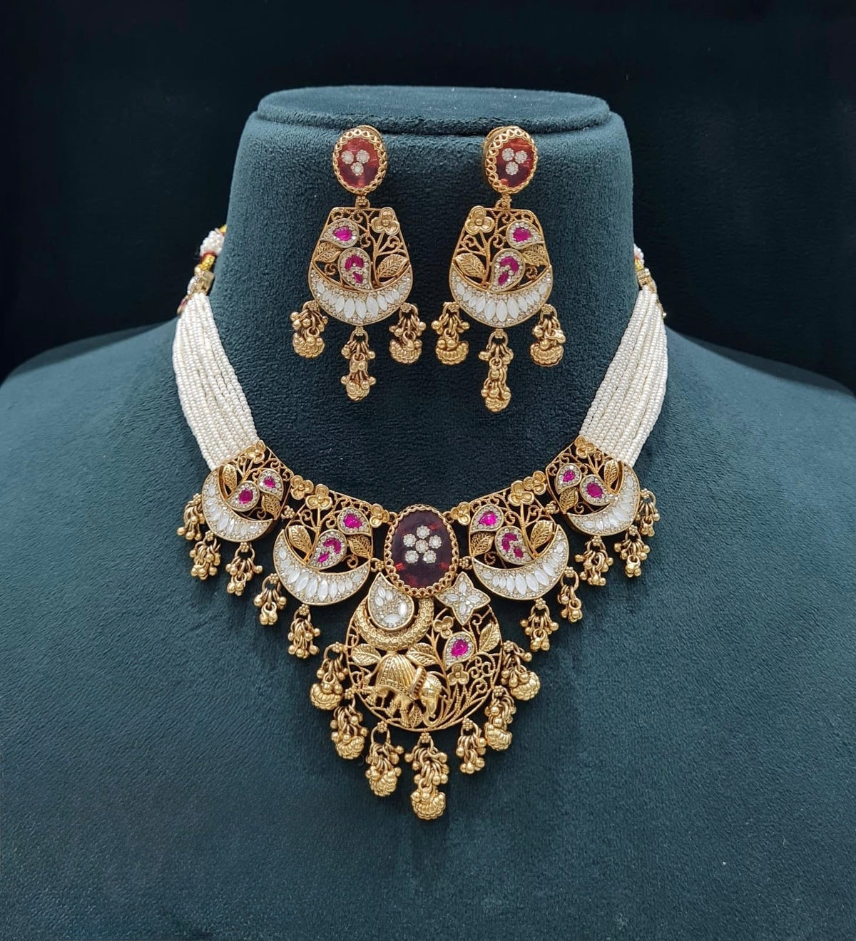 Pp Necklace 06217 - KRISHNA'S SWETA JEWELLERY