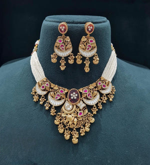 Pp Necklace 06217 - KRISHNA'S SWETA JEWELLERY