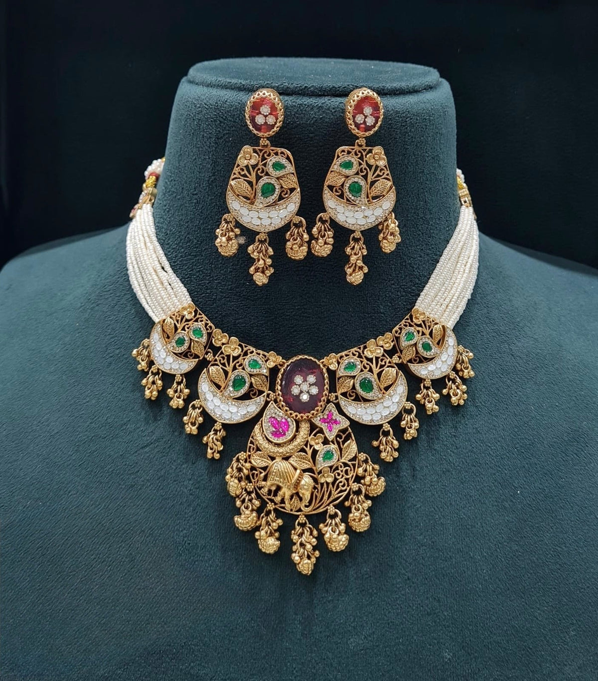 Pp Necklace 06217 - KRISHNA'S SWETA JEWELLERY