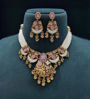Pp Necklace 06217 - KRISHNA'S SWETA JEWELLERY