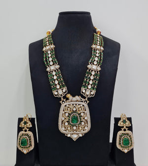 Rajwada Kundan Necklace 08966 - KRISHNA'S SWETA JEWELLERY
