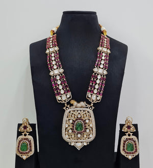 Rajwada Kundan Necklace 08966 - KRISHNA'S SWETA JEWELLERY