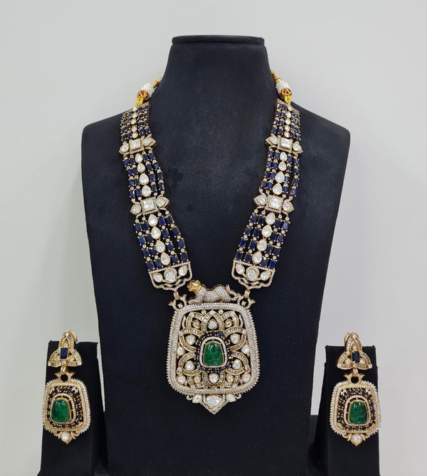 Rajwada Kundan Necklace 08966 - KRISHNA'S SWETA JEWELLERY