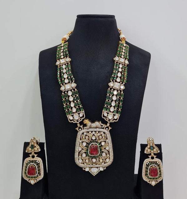 Rajwada Kundan Necklace 08966 - KRISHNA'S SWETA JEWELLERY