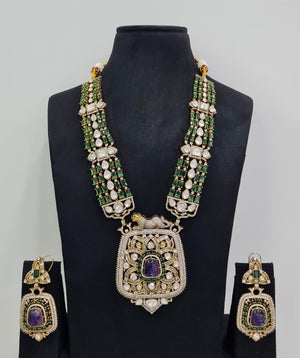 Rajwada Kundan Necklace 08966 - KRISHNA'S SWETA JEWELLERY