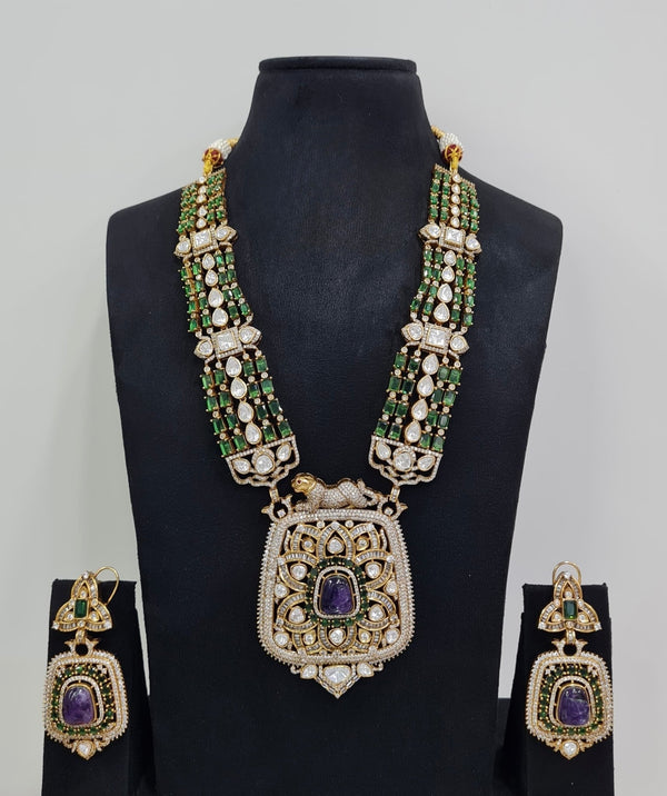 Rajwada Kundan Necklace 08966 - KRISHNA'S SWETA JEWELLERY