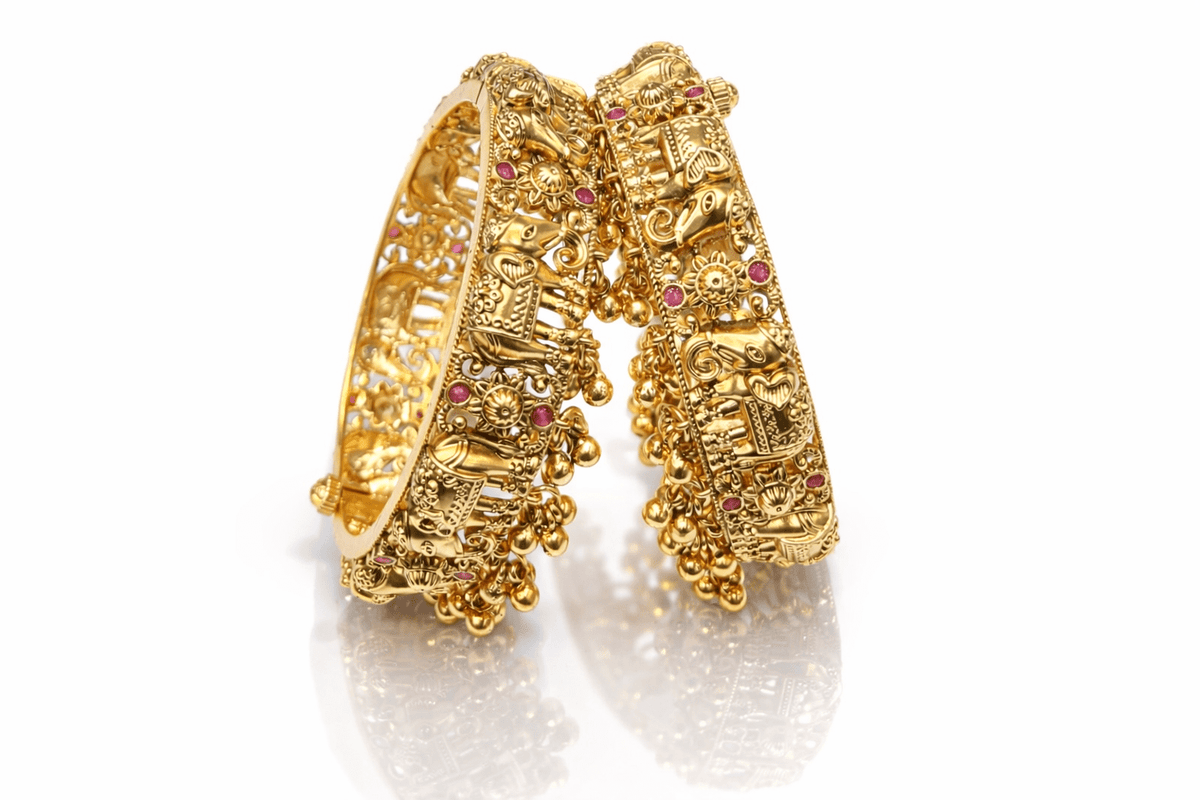 Rajwadi Bangles 05275 - KRISHNA'S SWETA JEWELLERY