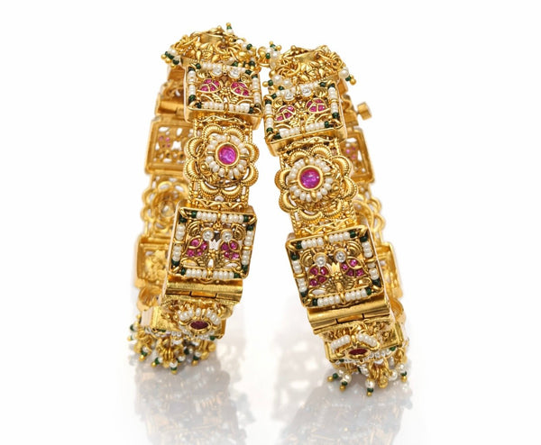 Rajwadi Bangles 05690 - KRISHNA'S SWETA JEWELLERY