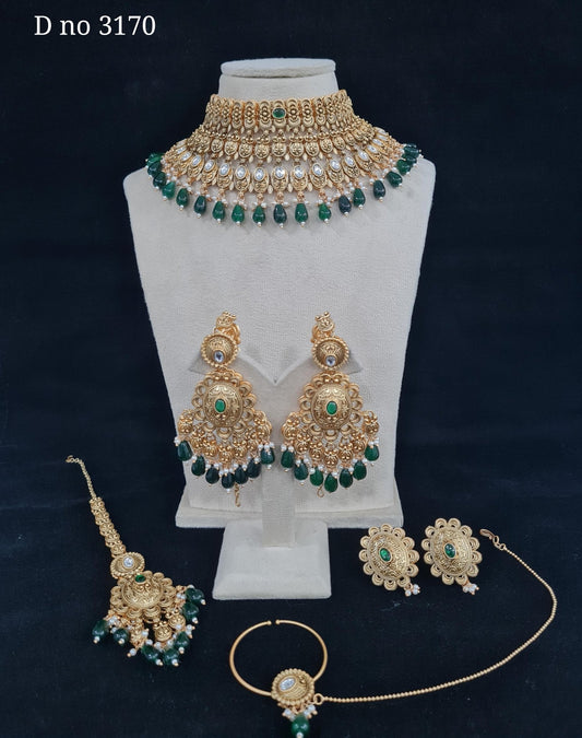 Rajwadi Bride Set 00026 - KRISHNA'S SWETA JEWELLERY