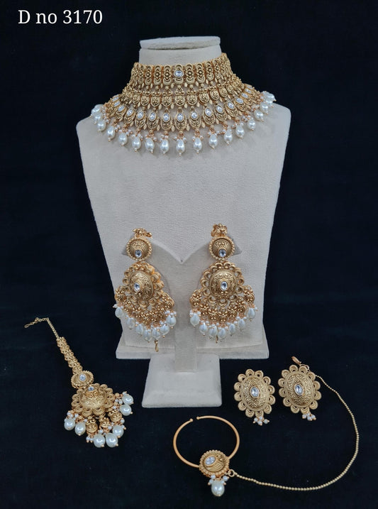 Rajwadi Bride Set 00026 - KRISHNA'S SWETA JEWELLERY
