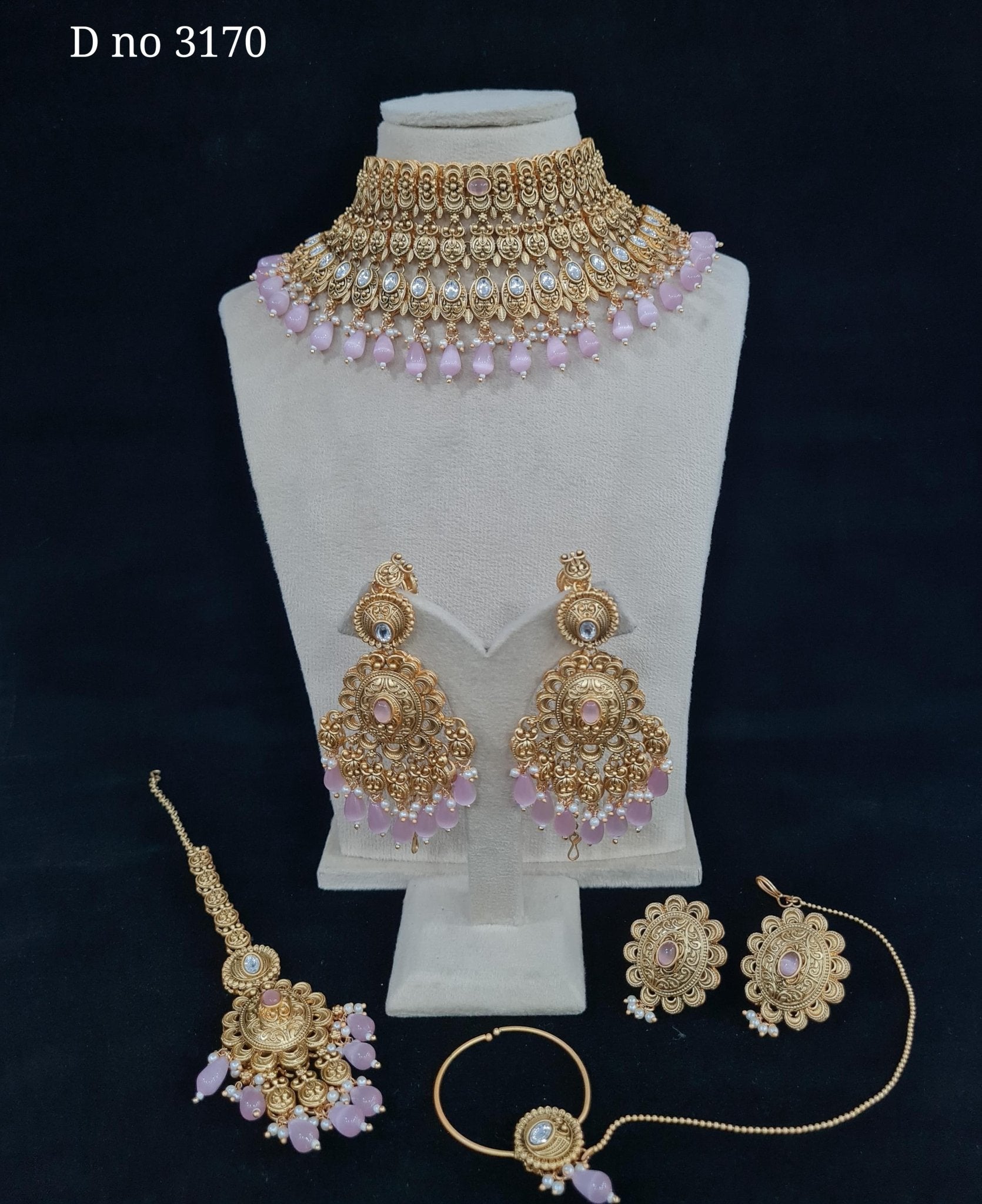 Rajwadi Bride Set 00026 - KRISHNA'S SWETA JEWELLERY