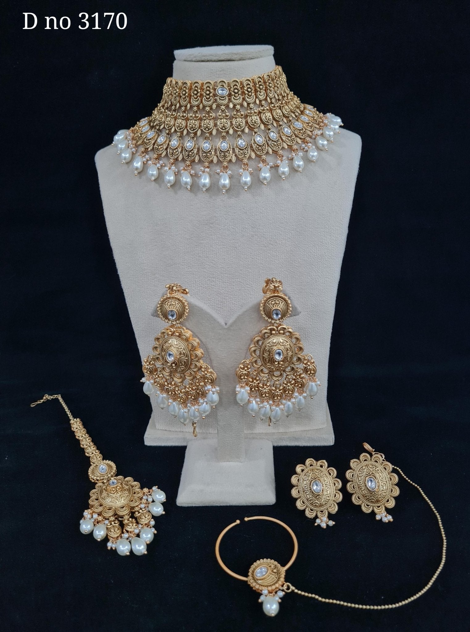 Rajwadi Bride Set 00026 - KRISHNA'S SWETA JEWELLERY