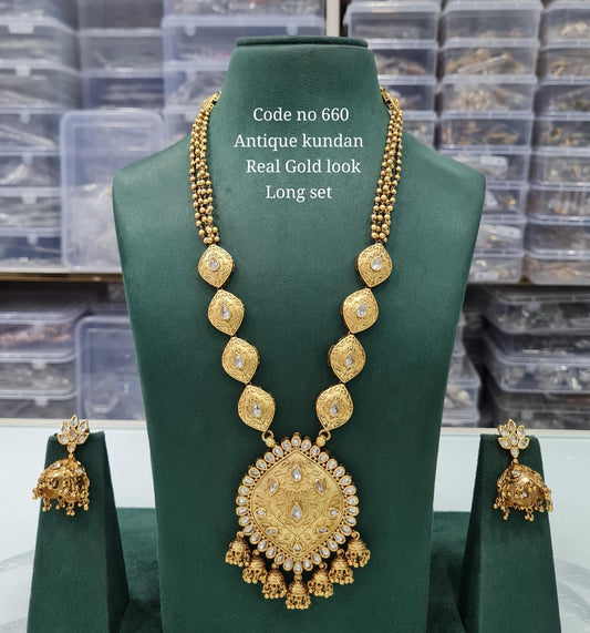 Rajwadi Long 03724 - KRISHNA'S SWETA JEWELLERY