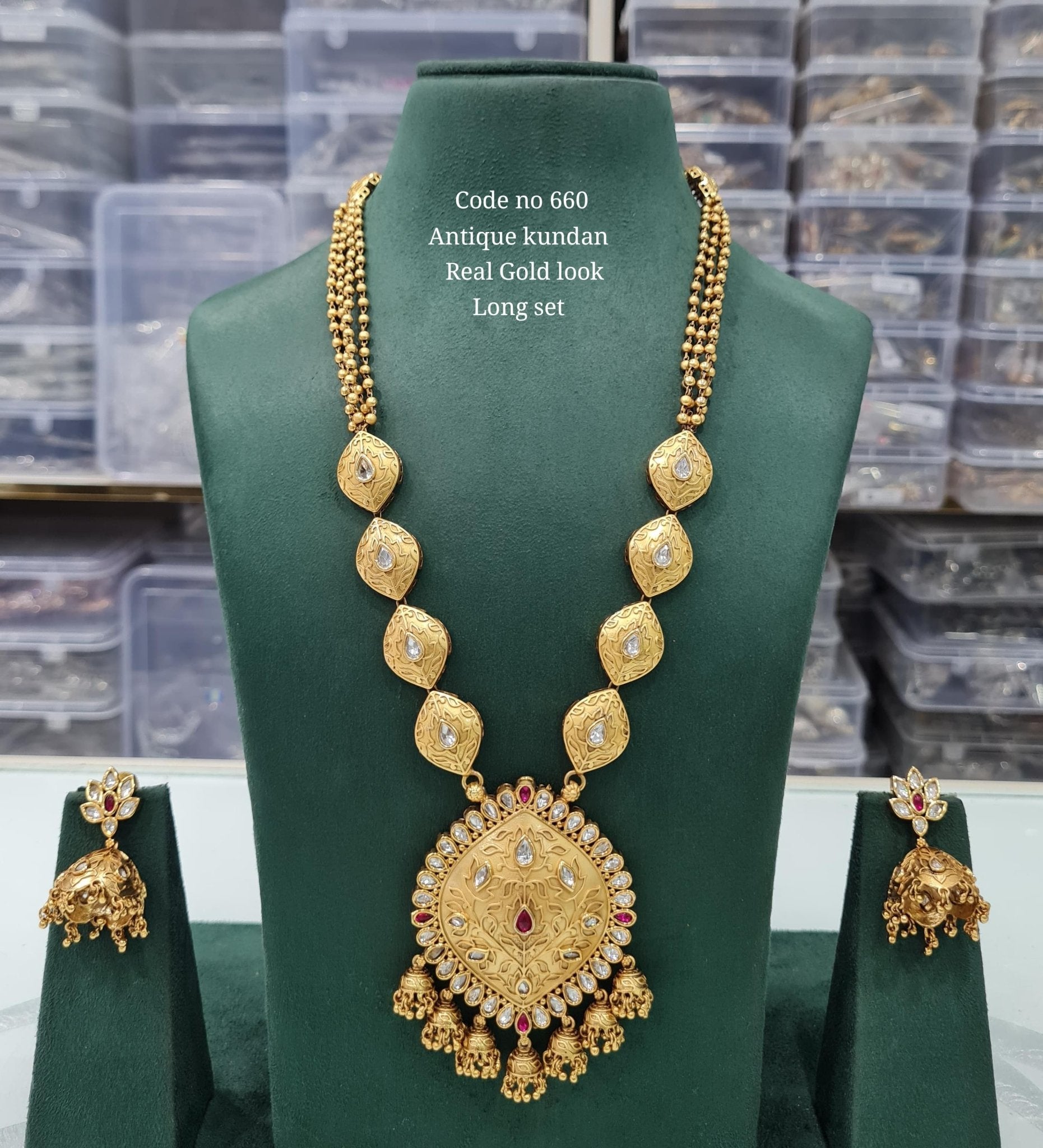 Rajwadi Long 03724 - KRISHNA'S SWETA JEWELLERY