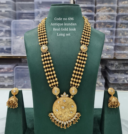 Rajwadi Long 03725 - KRISHNA'S SWETA JEWELLERY