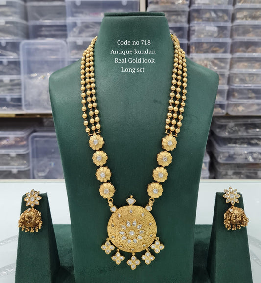 Rajwadi Long 03728 - KRISHNA'S SWETA JEWELLERY