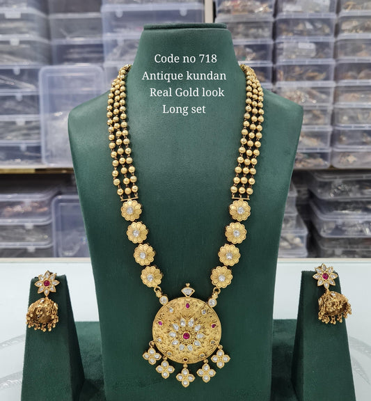 Rajwadi Long 03728 - KRISHNA'S SWETA JEWELLERY