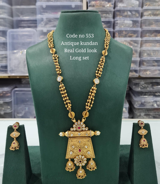 Rajwadi Long 03729 - KRISHNA'S SWETA JEWELLERY
