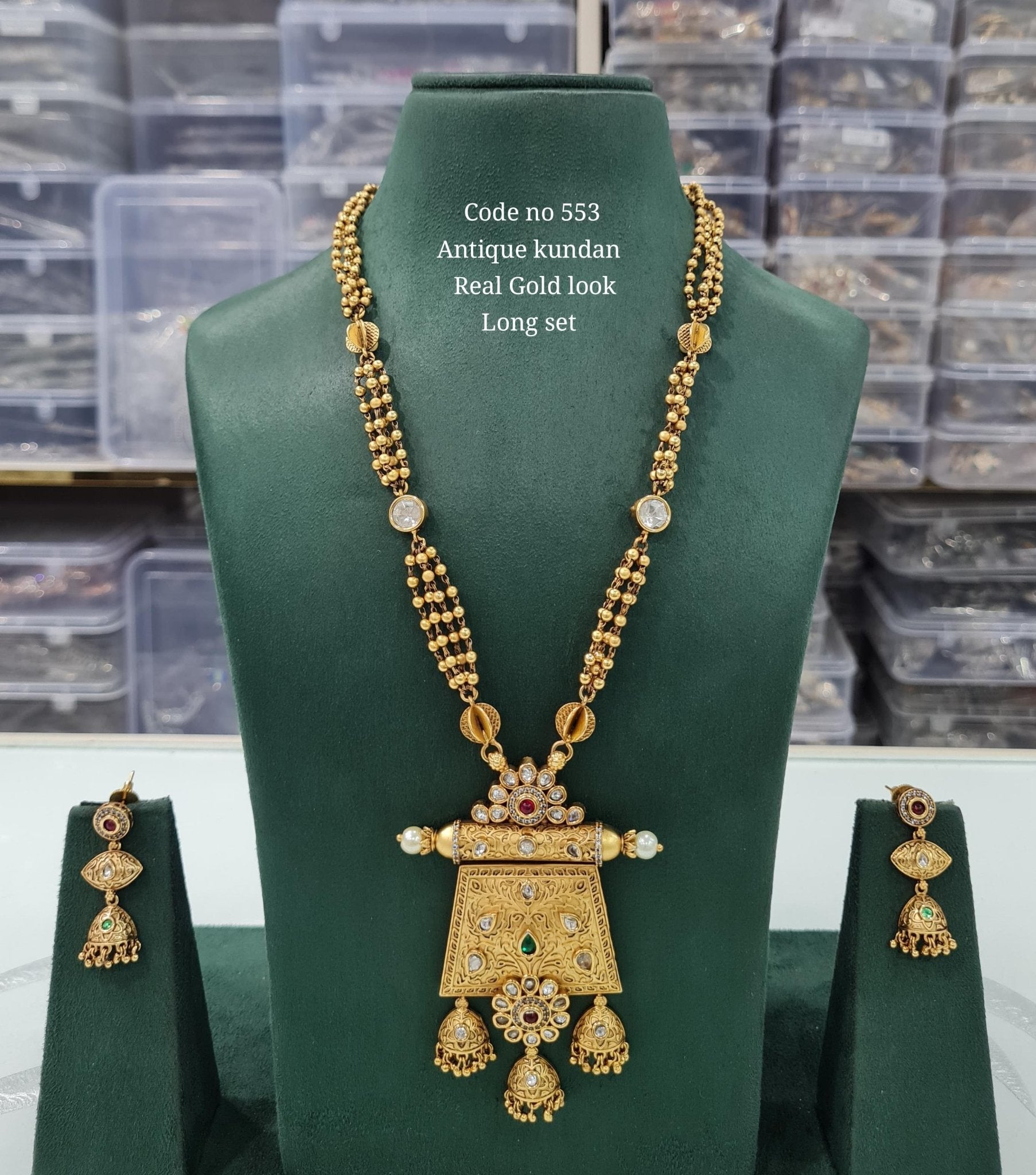 Rajwadi Long 03729 - KRISHNA'S SWETA JEWELLERY