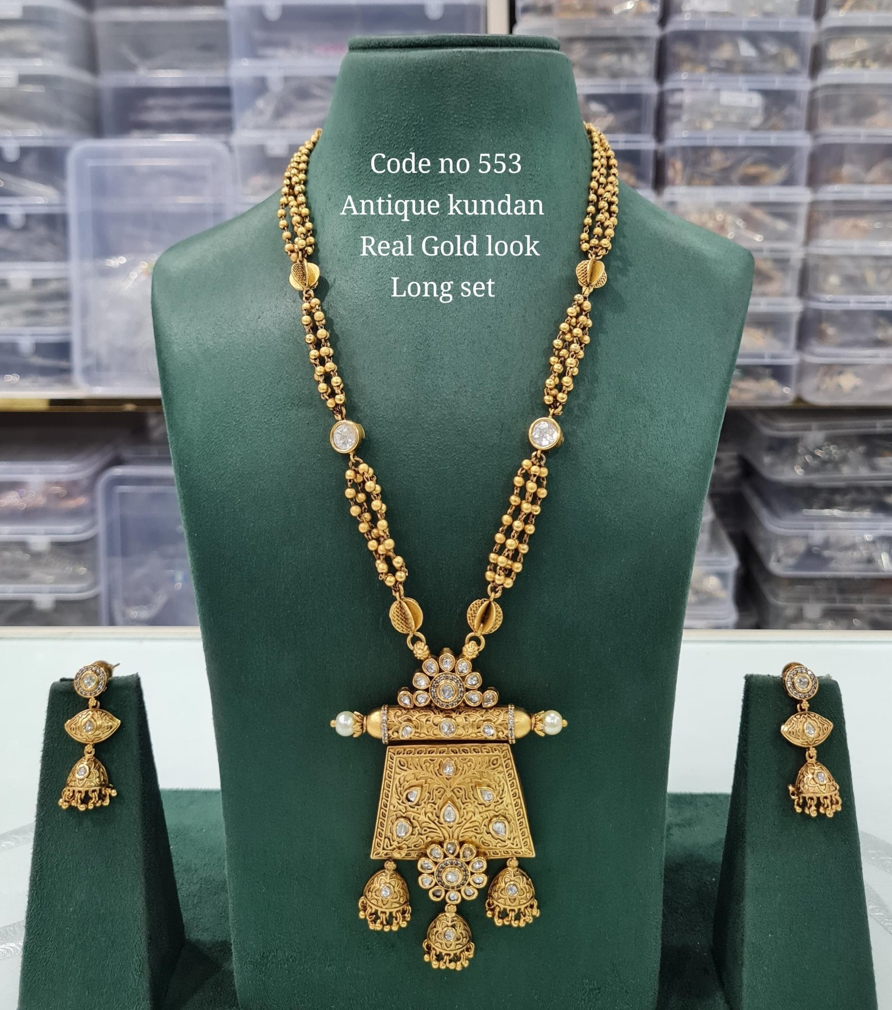 Rajwadi Long 03729 - KRISHNA'S SWETA JEWELLERY