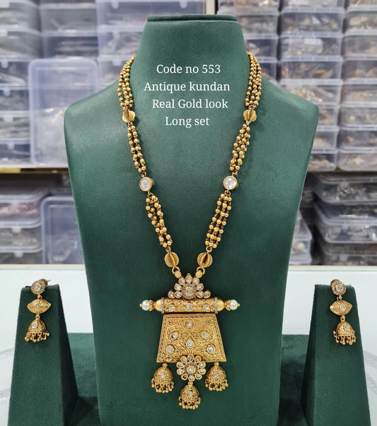 Rajwadi Long 03729 - KRISHNA'S SWETA JEWELLERY
