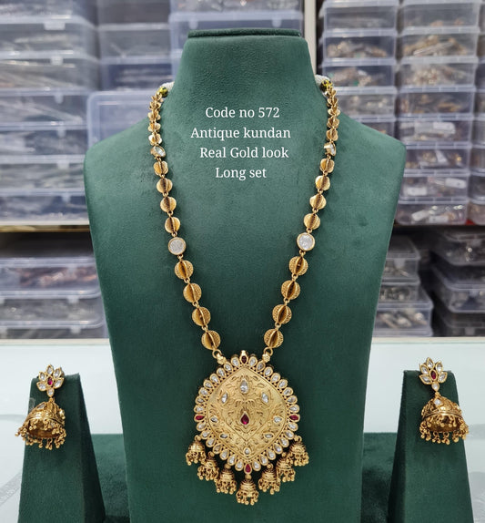 Rajwadi Long 03731 - KRISHNA'S SWETA JEWELLERY