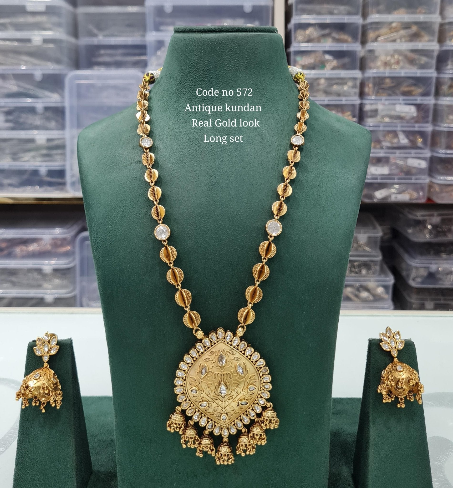 Rajwadi Long 03731 - KRISHNA'S SWETA JEWELLERY