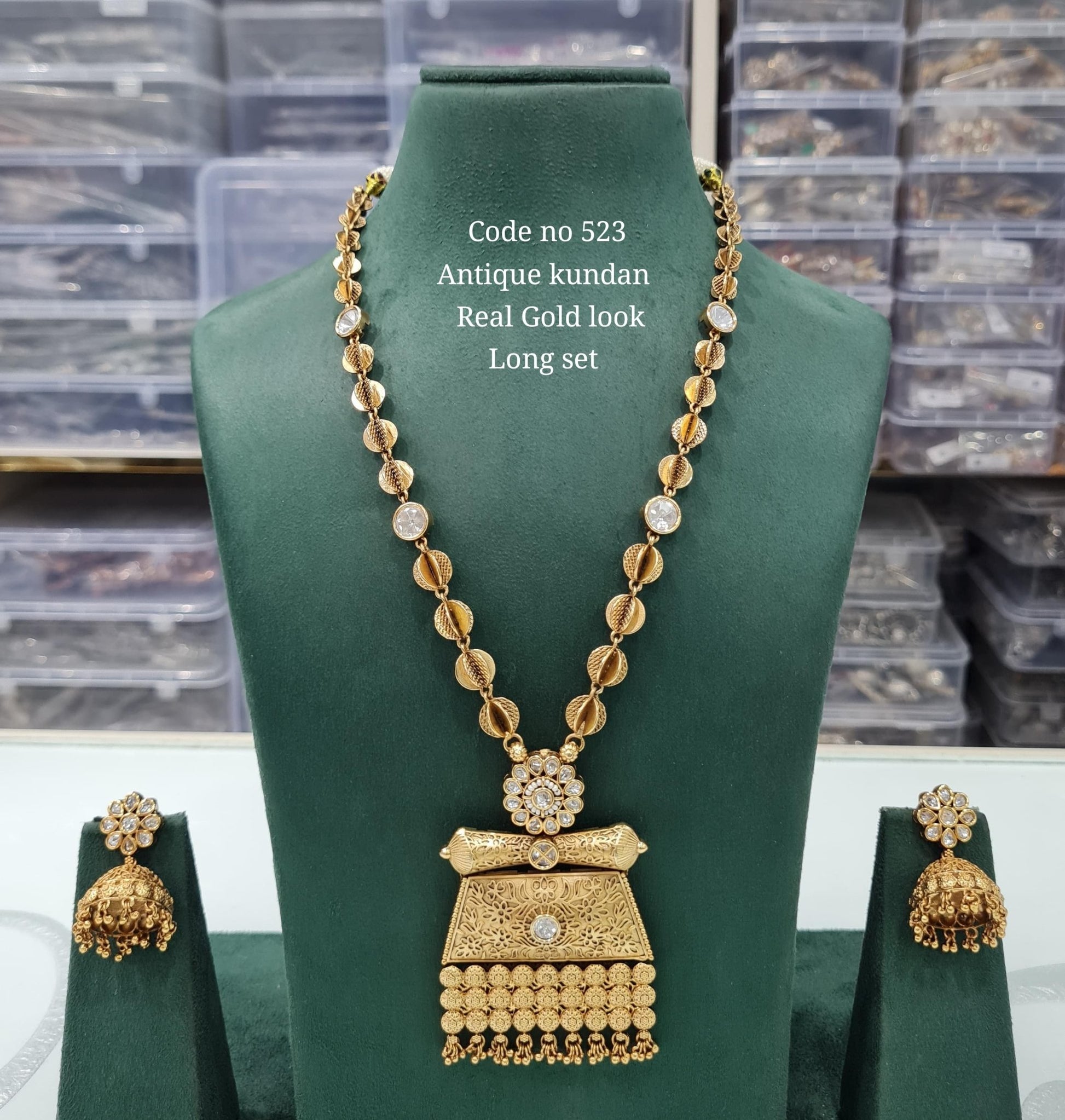 Rajwadi Long 03732 - KRISHNA'S SWETA JEWELLERY