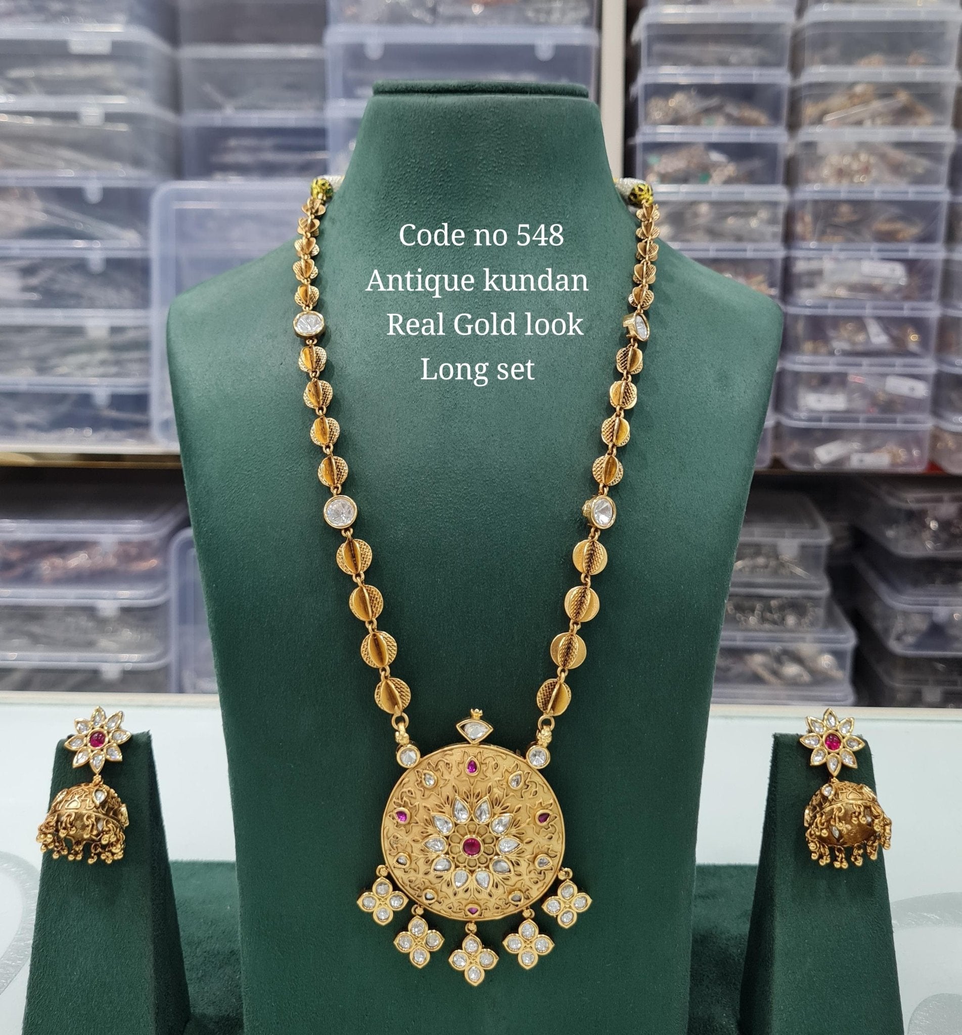 Rajwadi Long 03733 - KRISHNA'S SWETA JEWELLERY